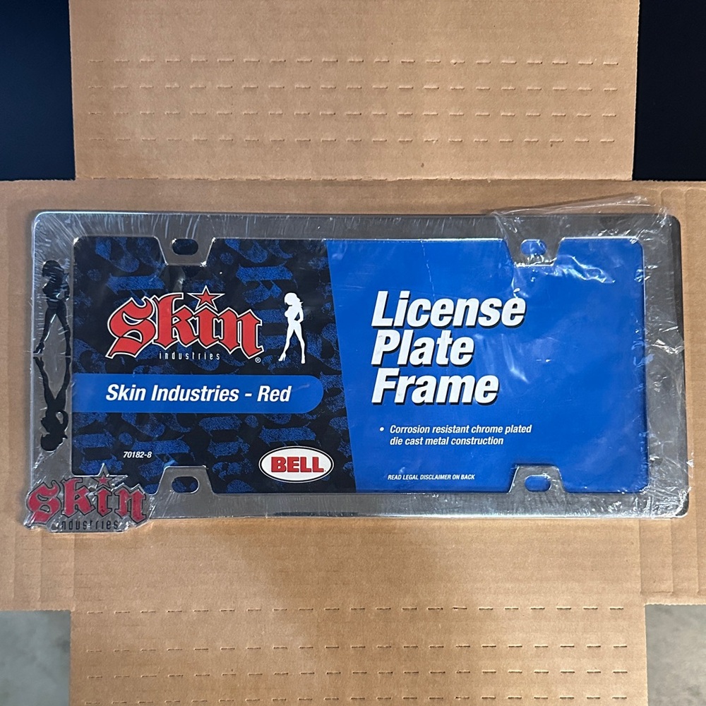 Skin Industries License Plate Frame